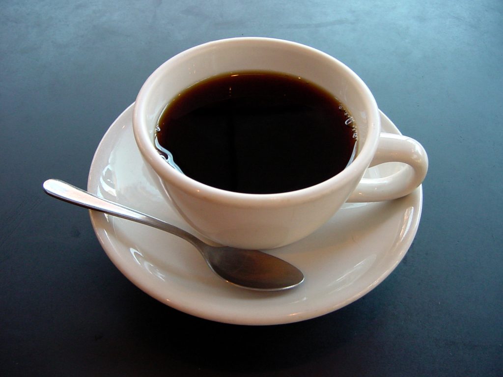 Cup of black coffee