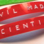 Embossed label tape made with a label maker