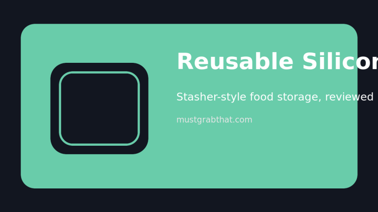 Illustration of reusable silicone food storage bags