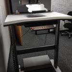 Treadmill desk workstation