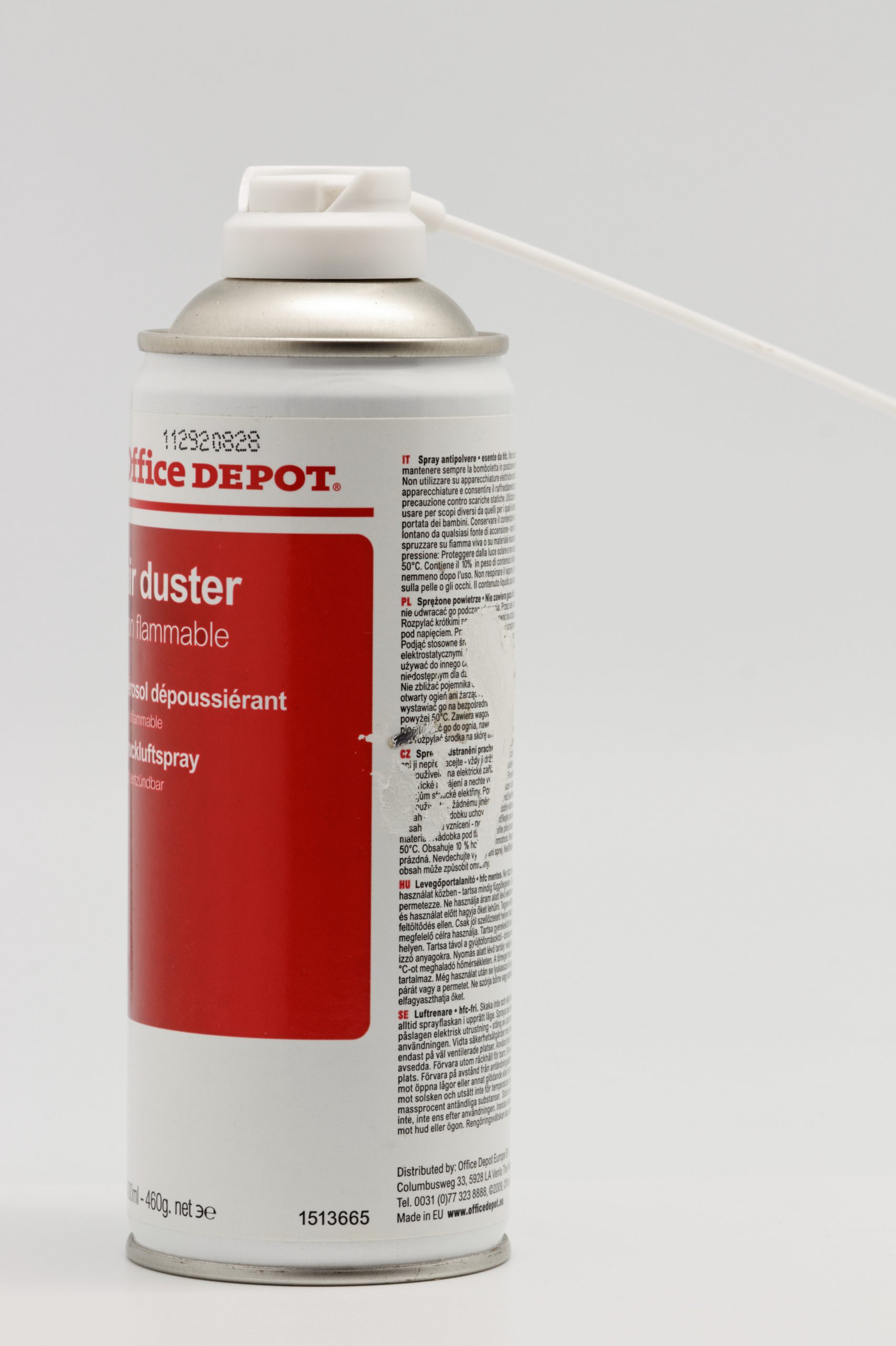 Air duster spray can