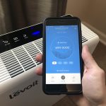 Air purifier on a table