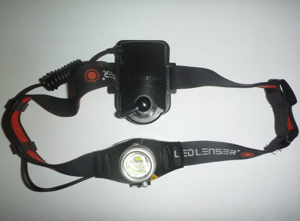 LED headlamp closeup