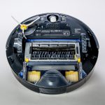 Robot vacuum on floor