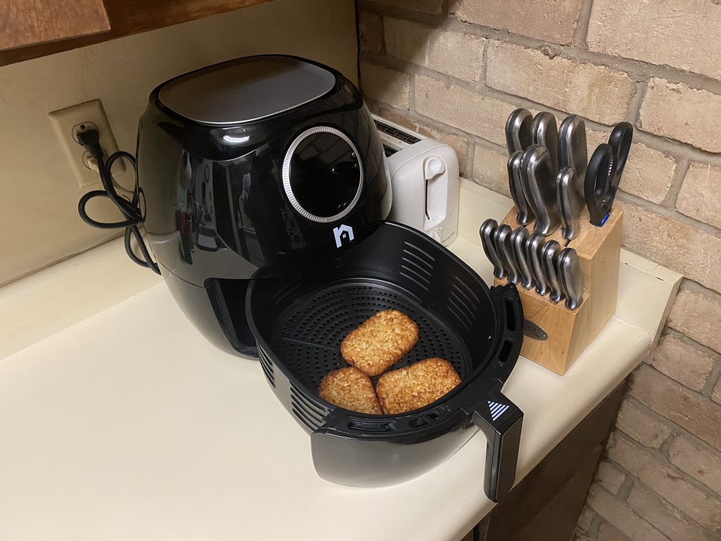 Air fryer on a kitchen counter