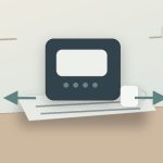 Unbranded editorial illustration of a countertop appliance on a sliding tray